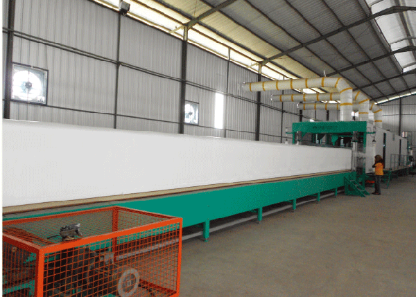 Continuous foaming foam production line(Indonesia)