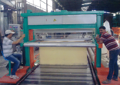 Long sheet cutting machine